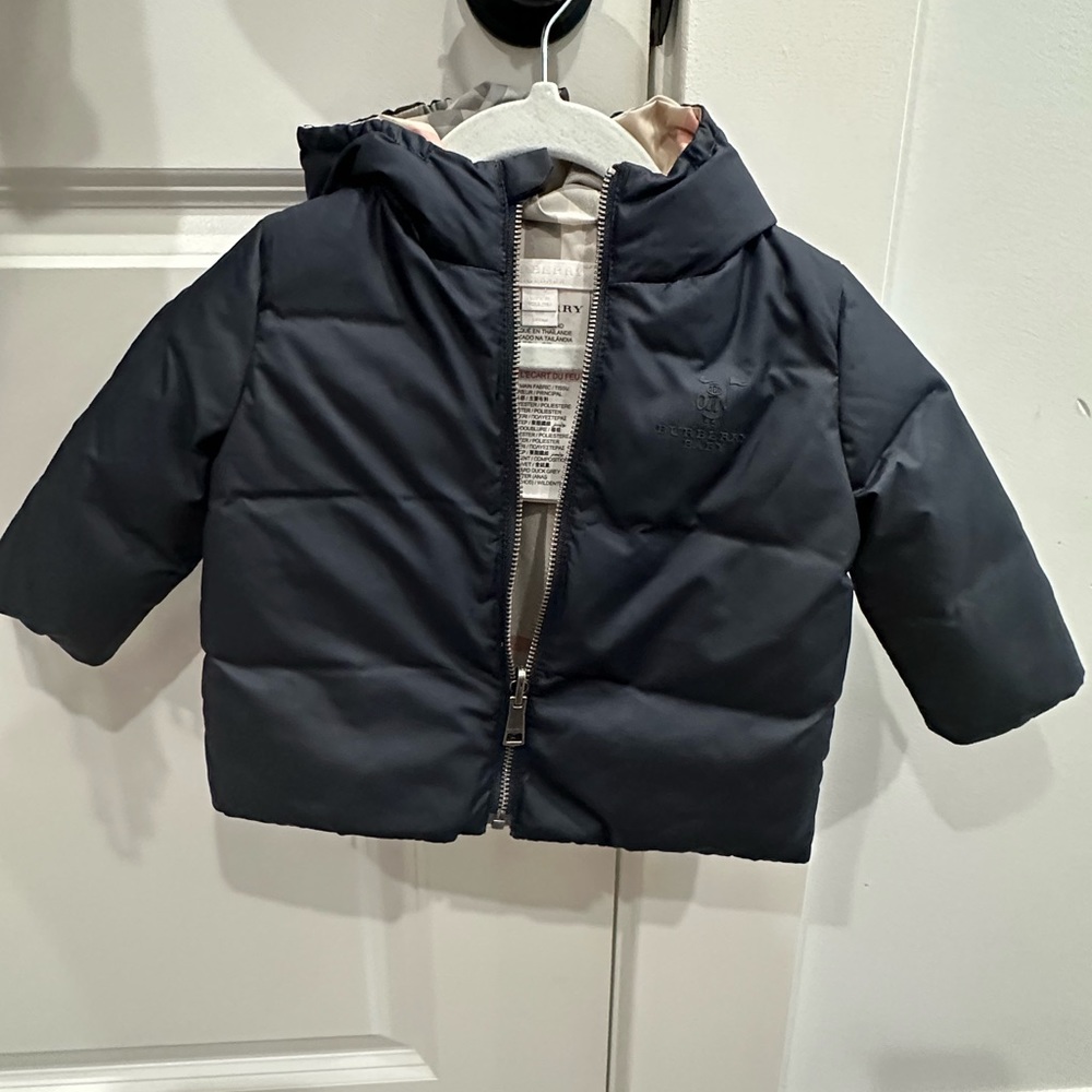 Infant Burberry puffer coat